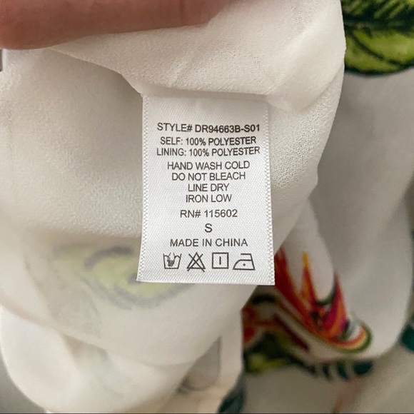 (NWOT) Lush | Floral Print Lined Dress Midi Length - Picture 5 of 5